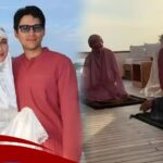 Luna Maya Salat Id di Atas Kapal